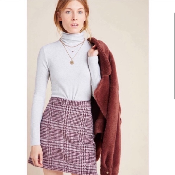 NWT Anthropologie Maeve Gregoria Textured Mini Skirt Size Large - Picture 2 of 7